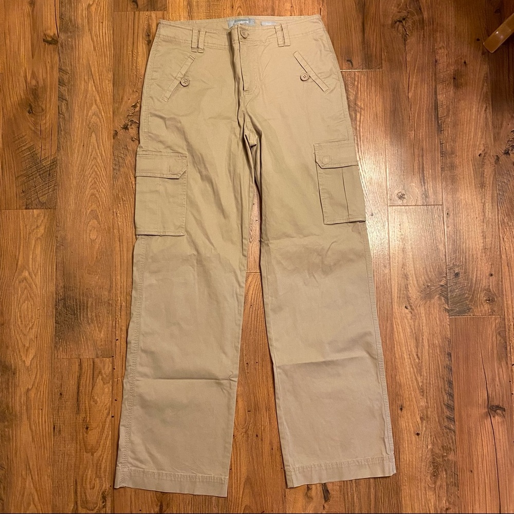 Womens Liz Claiborne Sloane kakhi pants - size 4